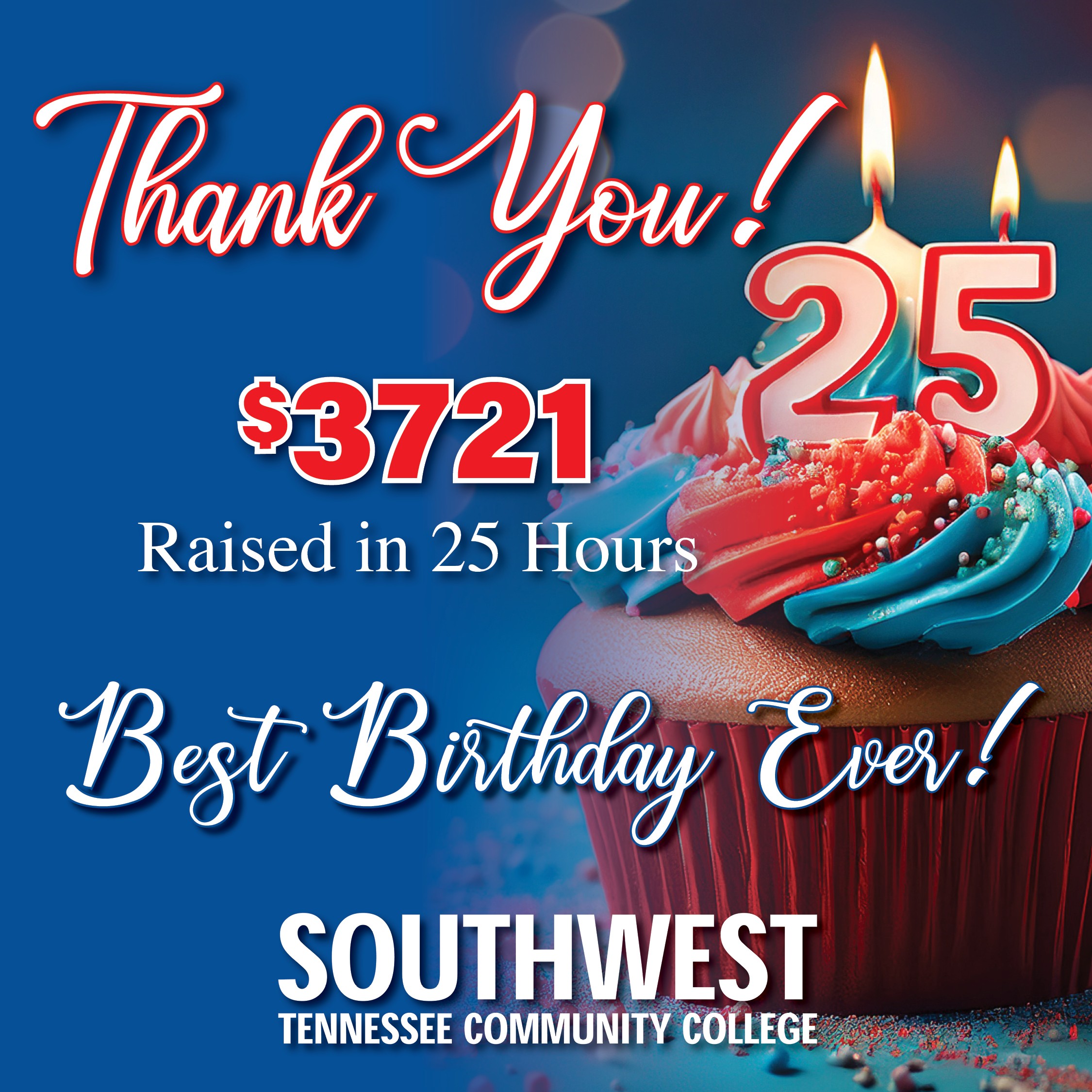 We did it 25th birthday 