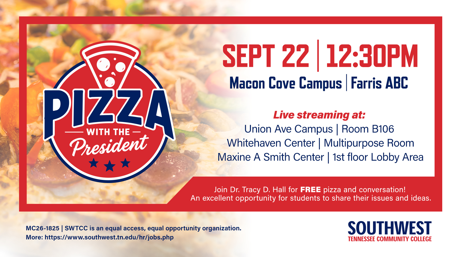 PIzza with Prez fall 2026