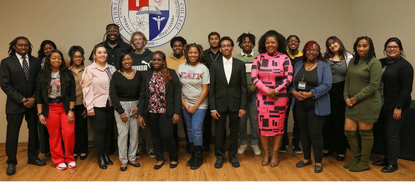 Southwest NSLS inductees included: Alexander Abraha, Christina Acey, David Alsup, Bailey Boone, Adrianna Borner, Rahnesha Brooks, Geniesta Brown, Tra'Niya Caviness, Brilee Christmas, Harper Cox, Jadon Crutchfield, Aaron Evans, Michael Flores, Meah Ford, Latorya Foster, Greyson Gaines, David Gaspar Manuel, Hailey Haynes, Ashley Hernandez, Roddric Hall, Sabrina Holmes, Alexus Honer, Peyton Humphrey, Beth Le, Jose Martinez, Rachel McFarland, Jacob Norton, Cyncere Pearson, Jacob Perkins, Misa Prescott, Irvisha Ray, Samuel Rinehart, Jamila Roberts, Thomas Schultz, Aniyah Shelton, Nicole Spence, Paris Susana, Jaylen Taylor, Kerri Thompson and Tyler Thurston