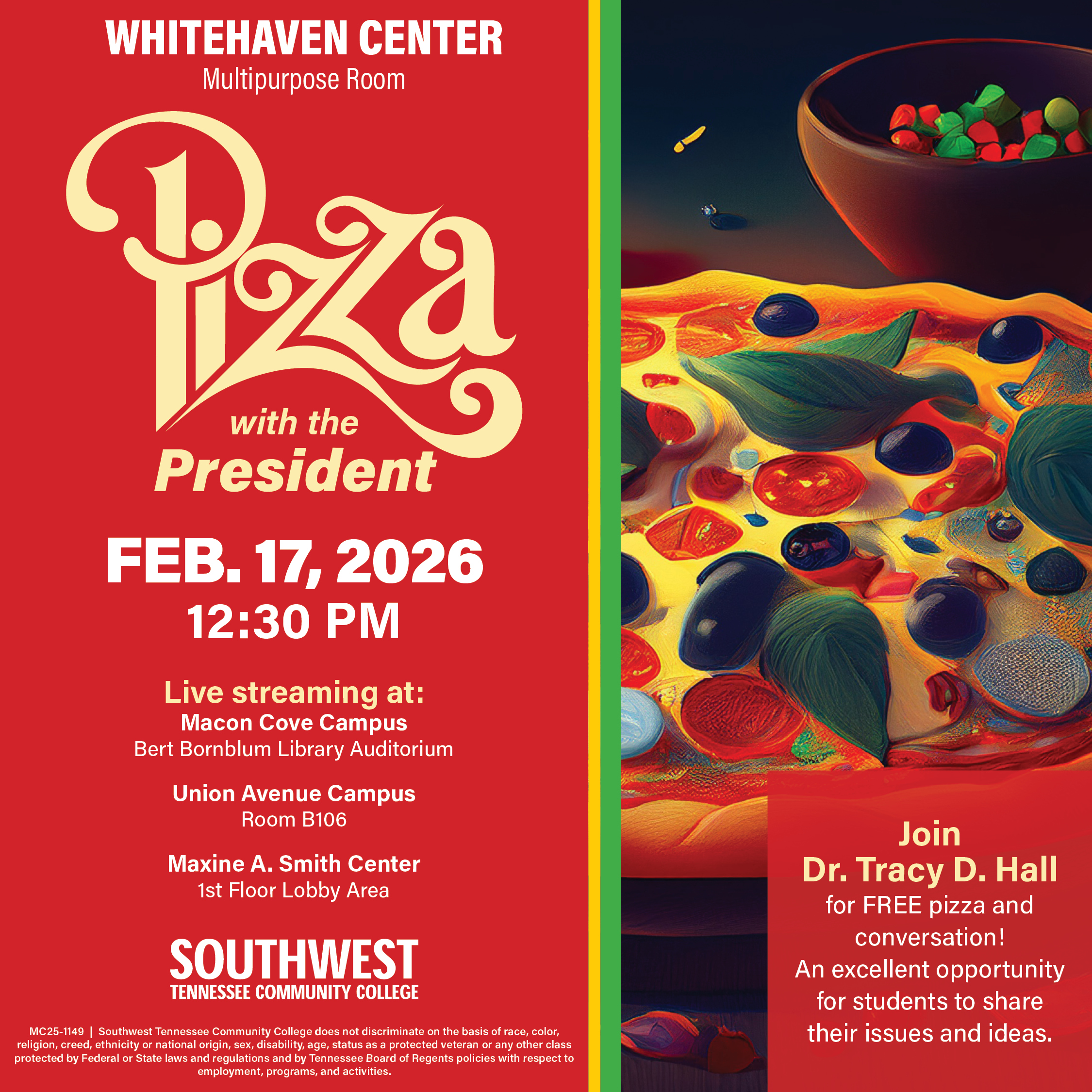 PIzza with Prez - ADA image - spring 2026